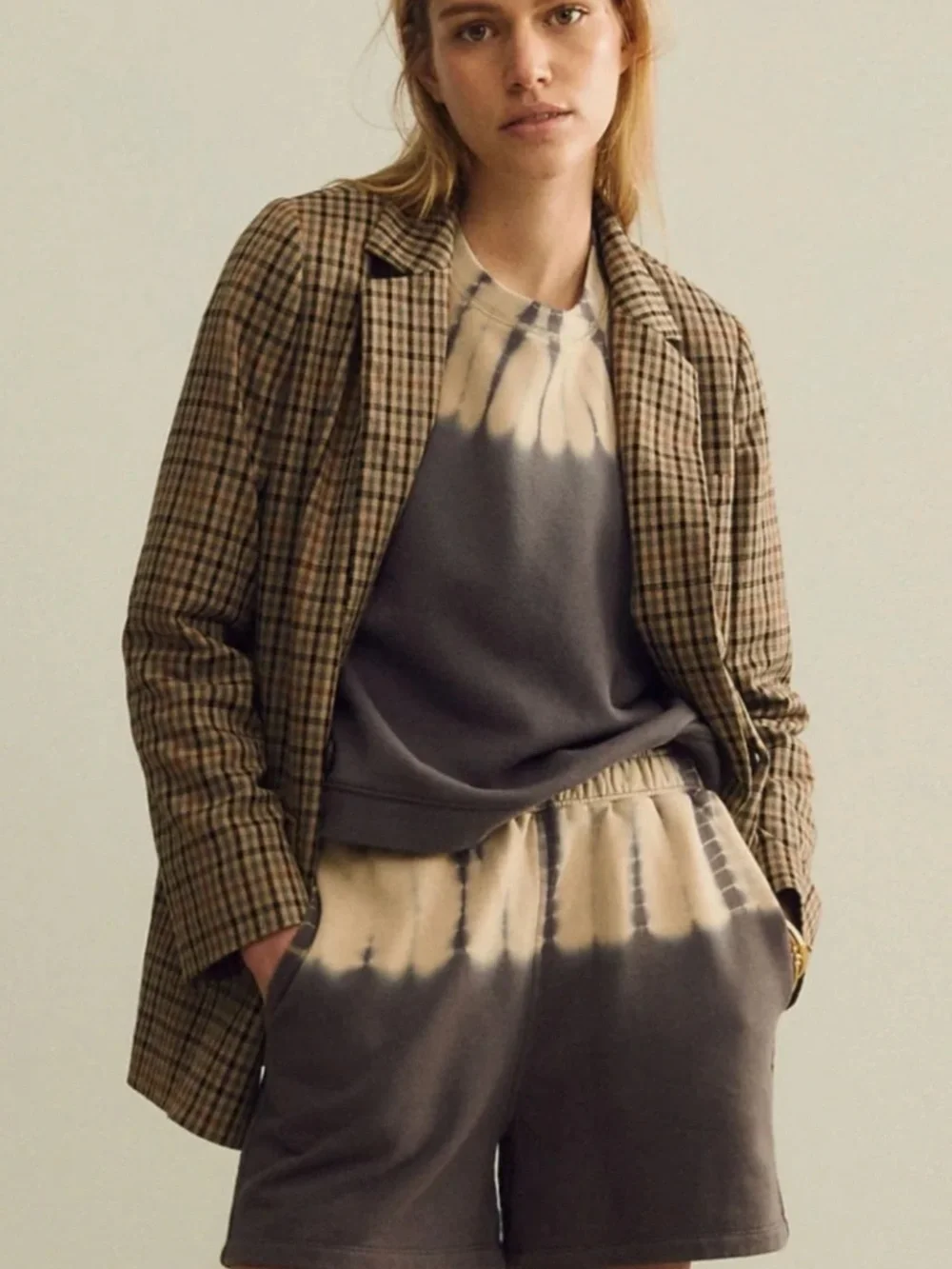 Madewell Dorset Blazer Coster Plaid Small